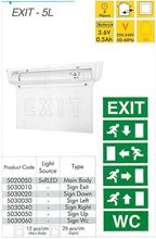 Picture of ПАНИЧНА СВЕТИЛКА (ТЕЛО) ЛЕД ВИСЕЧКА 5Х0.6W EXIT-5L 5020050
